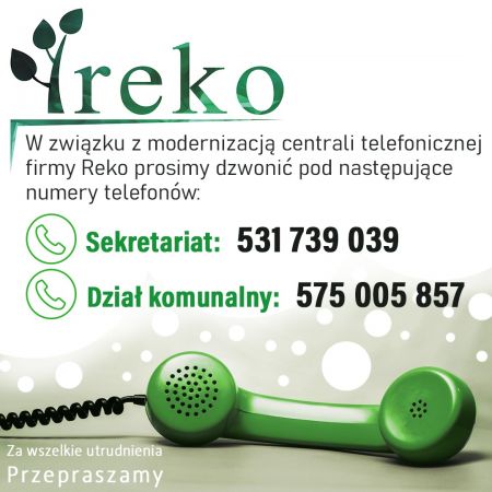 Informacja dot. infolinii odbioru odpadów